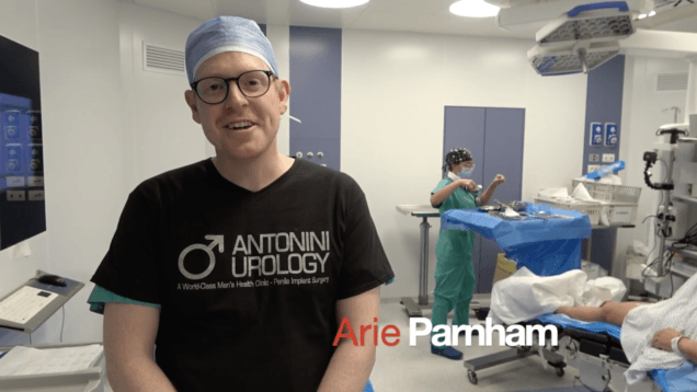 Arie Parnham Consultant Urologist Manchester UK testimonial at Antonini Urology Penile implants